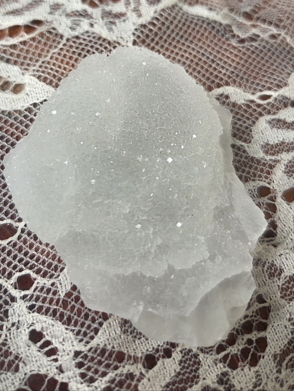 Raw White Flourite Speciman From Hunan Mines With Druzy - Picture 3 of 6